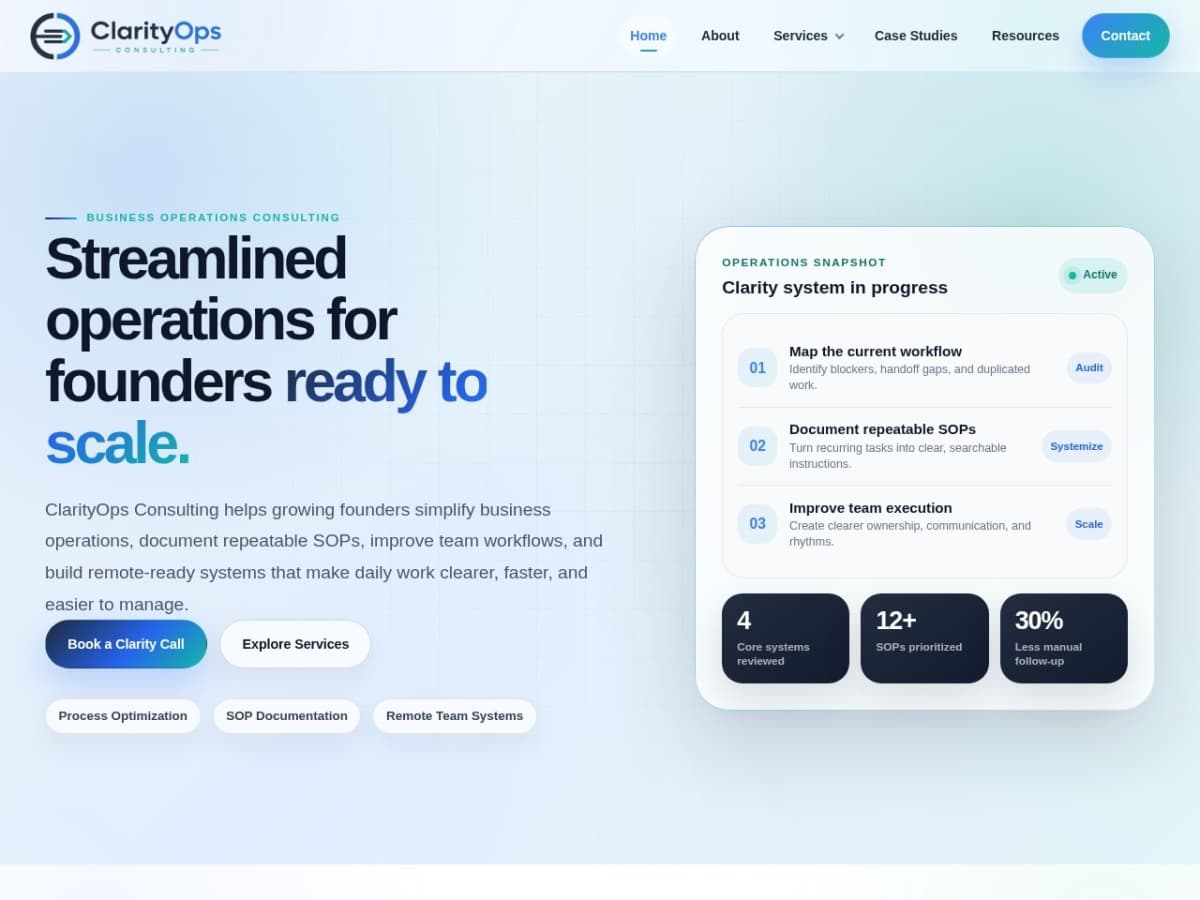 ClarityOps Consulting